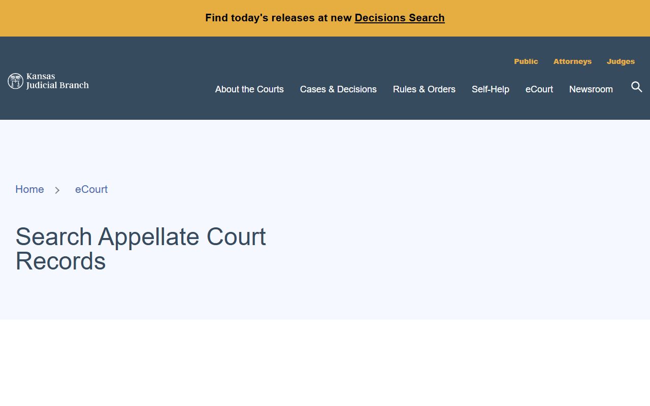Woodson County court records Kansas appellate search source