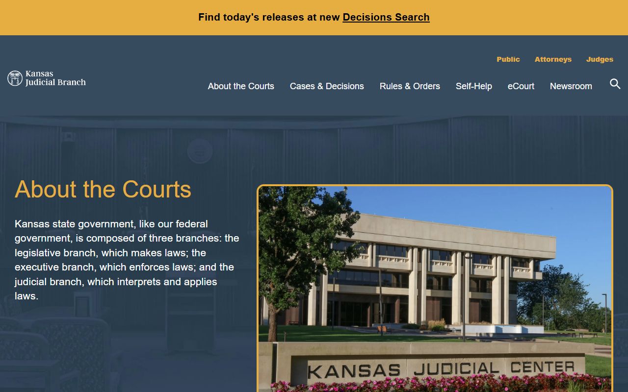 Woodson County court records within the Kansas Judicial Branch court system
