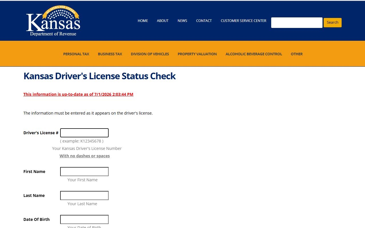 Woodson County traffic court records and Kansas driver license status check